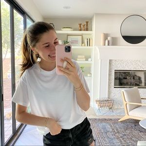 Abercrombie Boyfriend White Tee